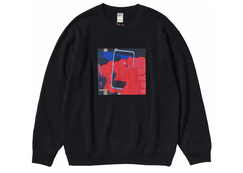 KAWS x Uniqlo Warhol Graphic 476119 Sweatshirt Black