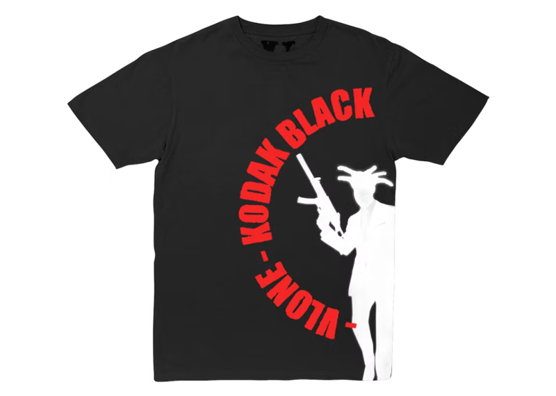 Kodak Black x Vlone Vulture T-shirt Black