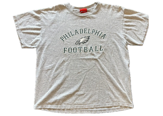 Philadelphia Eagles Football Vintage Tee Heather Grey