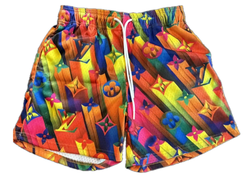 Mr Remade Shorts LV Rainbow
