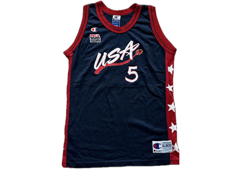 Grant Hill Dream Team USA Champion 5 Youth Vintage Jersey