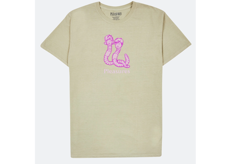 PLEASURES MUD PIGMENT TEE