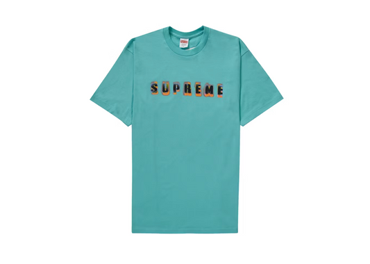 Supreme Stencil Tee Teal