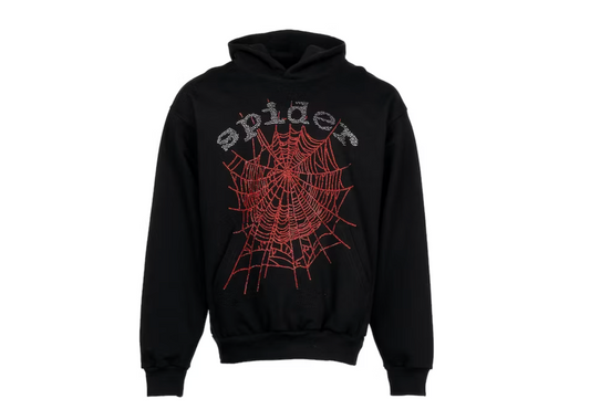 Sp5der OG Rhinestone Logo Hoodie