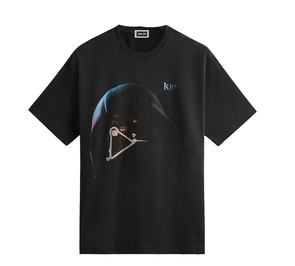 Kith x STAR WARS Darth Vader Helmet Vintage Tee Black PH