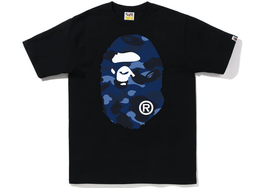 BAPE Color Camo Big Ape Head Tee (FW22) Black Blue