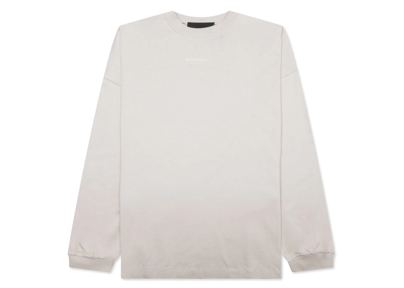 Fear of God Essentials L/S T-shirt Silver Cloud