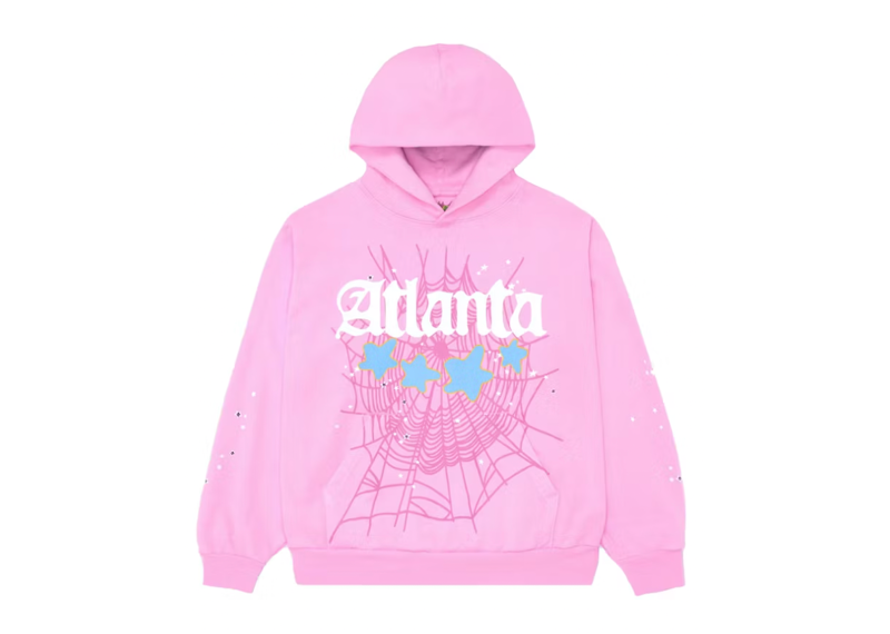 Sp5der Atlanta Hoodie Pink