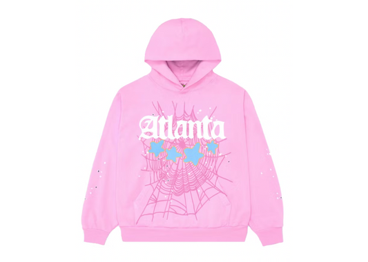 Sp5der Atlanta Hoodie Pink