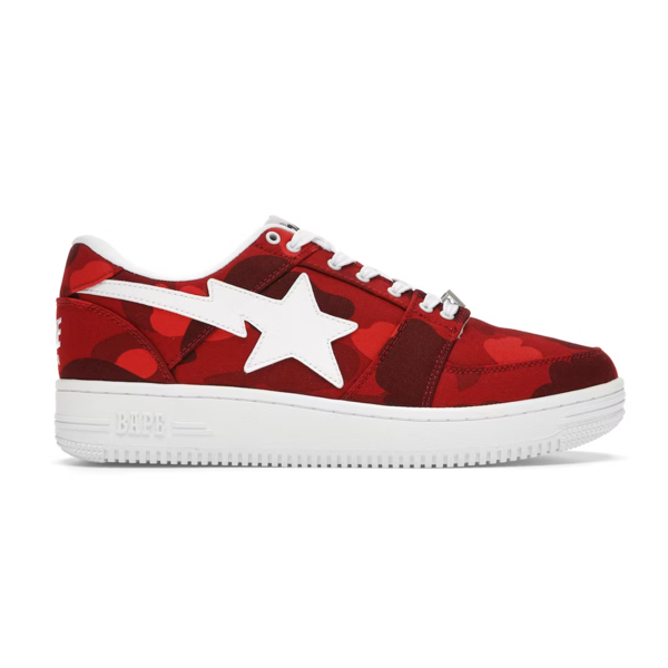 A Bathing Ape Bape Sta Low Camo Red