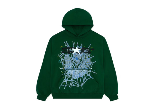 Sp5der Web Hoodie Hunter Green