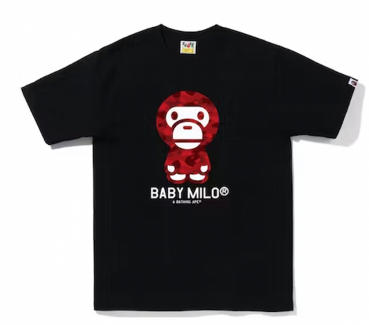 BAPE Color Camo Baby Milo // Black Red // SKU 2I70-110-001