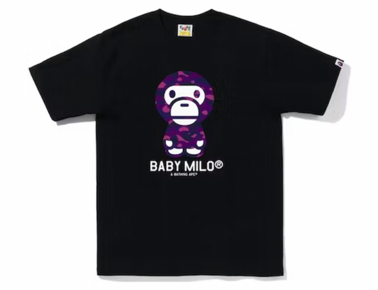 BAPE Color Camo Baby Milo // Black Purple // SKU 2I70-110-001