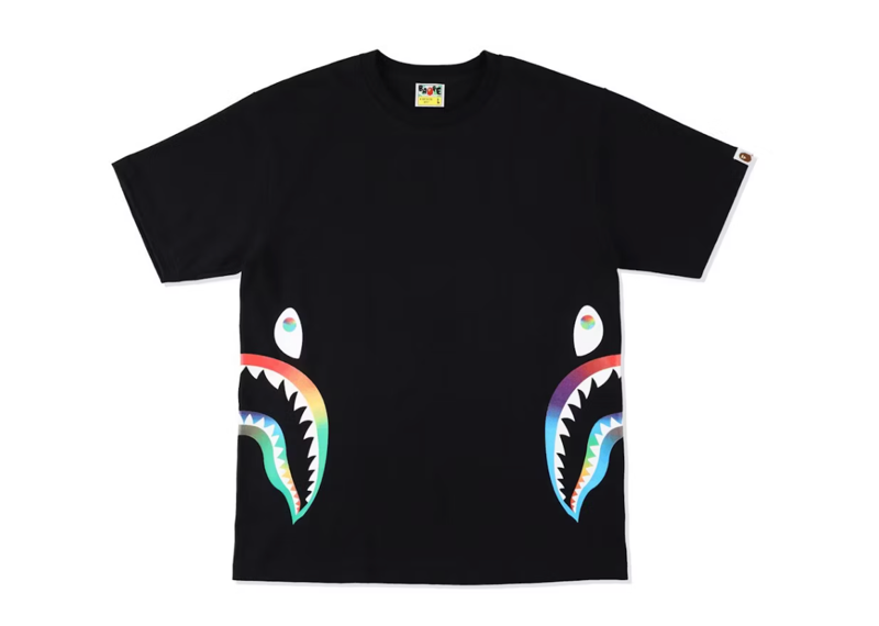 Bape Rainbow Side Shark Tee