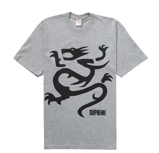 Supreme Mobb Deep Dragon Tee Heather Grey