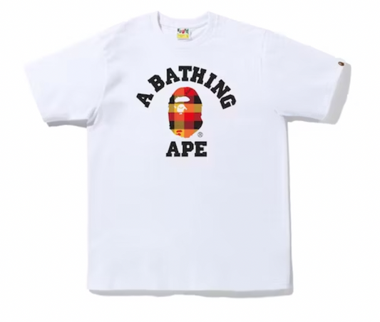 BAPE Block Check College Tee