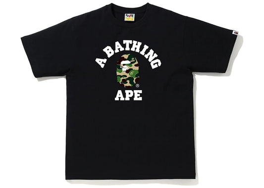 BAPE ABC Camo College Tee Black/Green