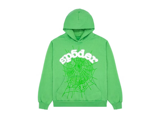 Sp5der Web Hoodie Slime Green