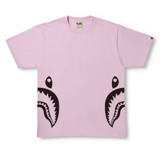 BAPE Bicolor Side Shark Tee Pink