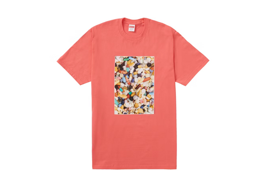 Supreme Pills Tee Bright Coral