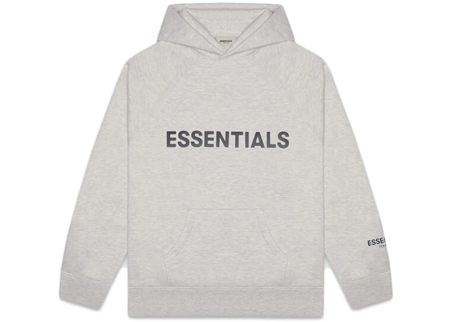 Fear of God Essentials Pullover Hoodie Applique Logo Heather Oatmeal