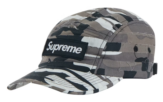 Supreme Layered Camo Camp Cap White