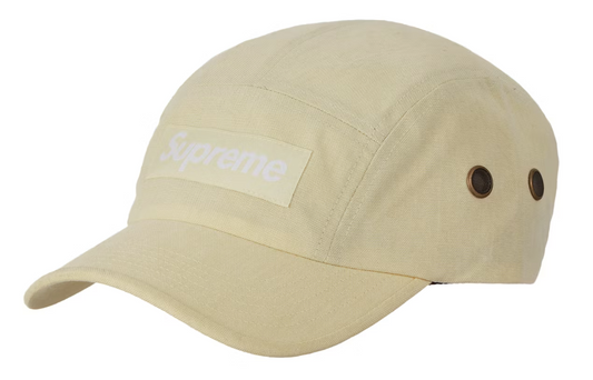 Supreme Brushed Cordura Camp Cap Pale Yellow