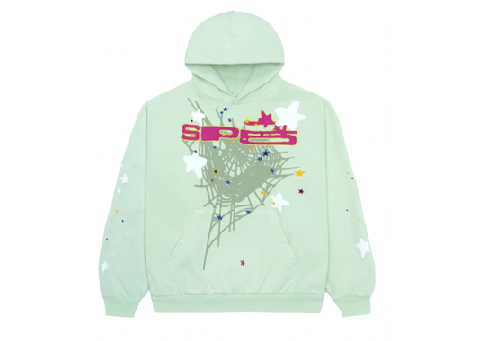 Sp5der SP5 Mint Hoodie Mint