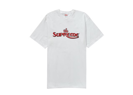 Supreme Crown Tee White Red