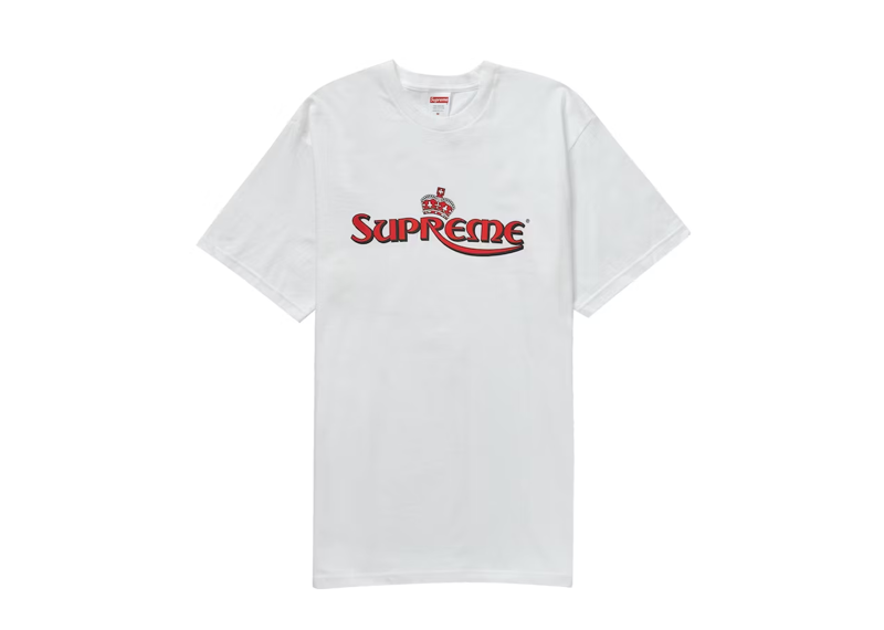 Supreme Crown Tee White Red