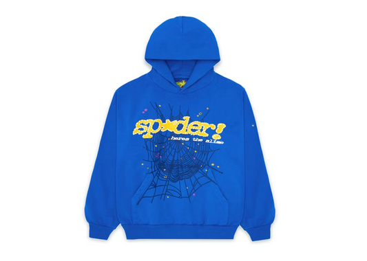 Sp5der TC Hoodie Blue