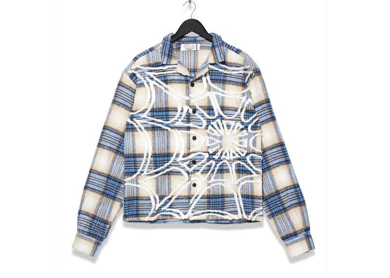 Vale Web Flannel Sky Blue