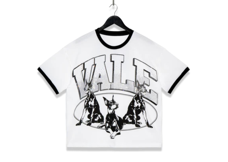 Vale Black Dog Bling Tee