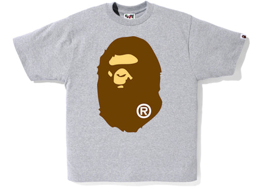 BAPE Big Ape Head Tee Gray