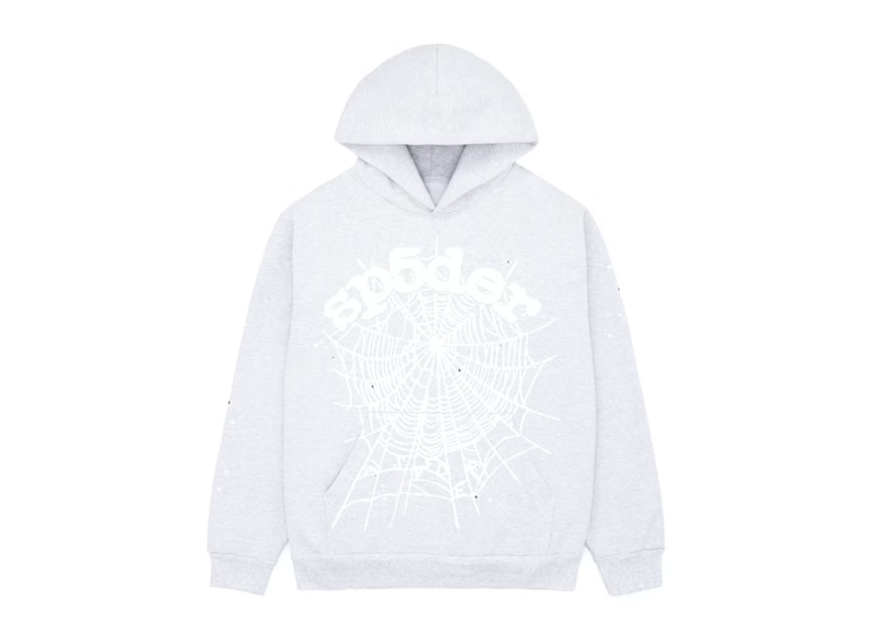 Sp5der OG Web Hoodie Heather Grey