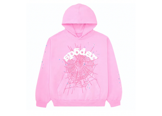 Sp5der OG Web Hoodie Pink