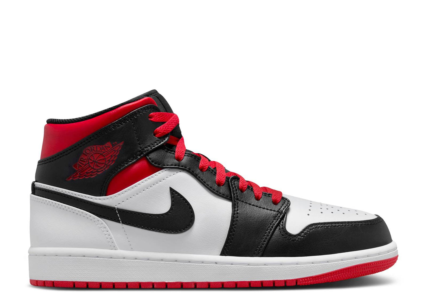 Air Jordan 1 Mid Gym Red Black Toe