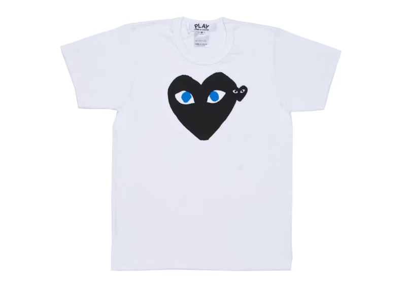 CDG Play Blue Eyes White Tee