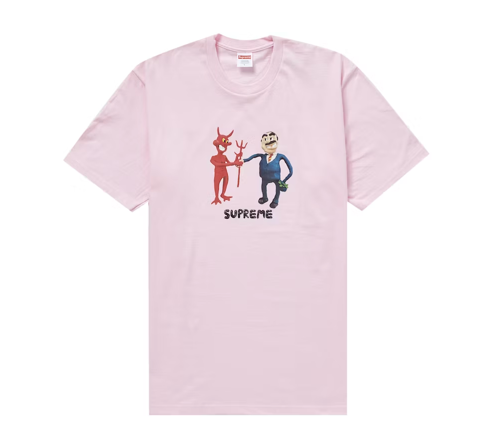 Supreme Business Tee Light Pink