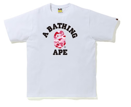 BAPE ABC Camo College Tee (SS20/SS23) Pink