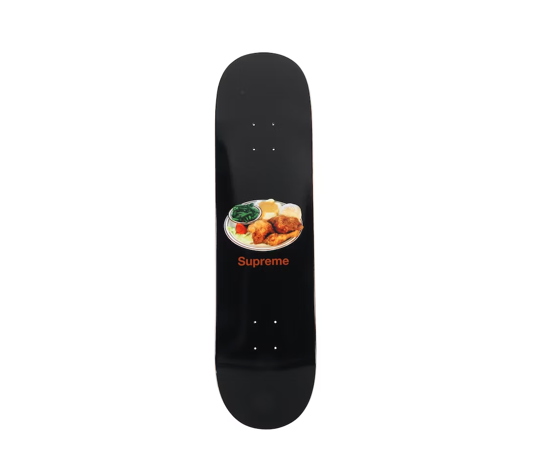 Supreme Chicken Dinner Skateboard Deck Black