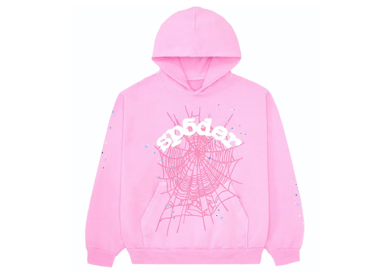 Sp5der OG Web Hoodie Pink