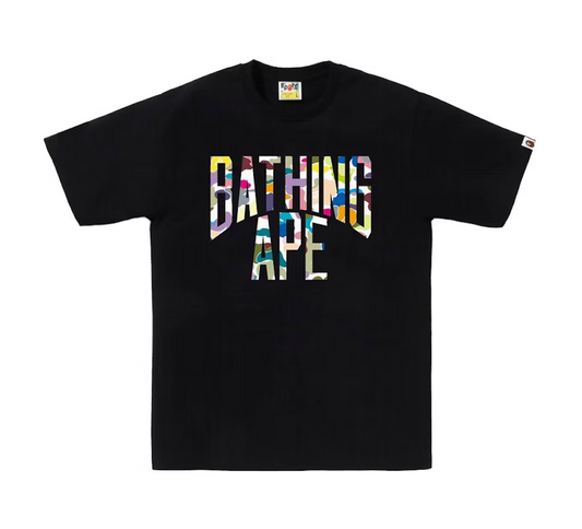 BAPE Multi Camo NYC Logo Tee Black/Multicolor