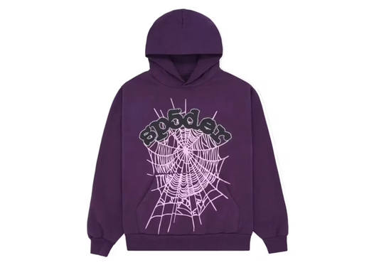 Sp5der Web Hoodie Purple