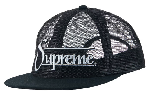Supreme Mesh 6-Panel Hat Black