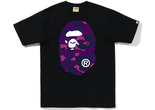 BAPE Color Camo Big Ape Head Tee (FW22) Black Purple