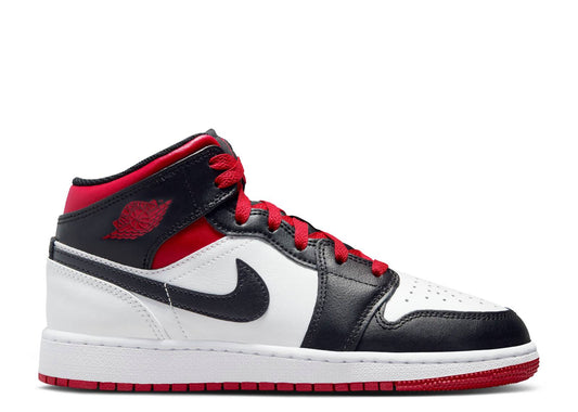 Air Jordan 1 Mid GS Gym Red Black Toe