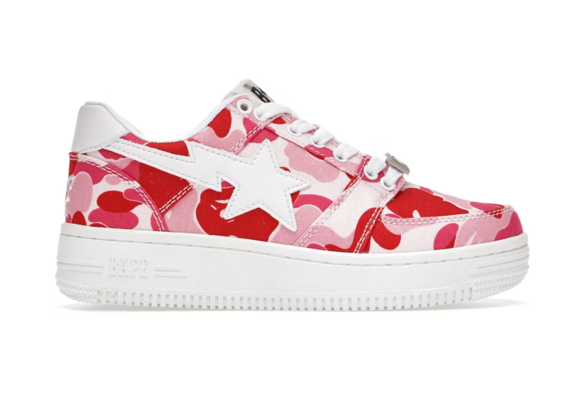 A Bathing Ape Bape Sta Low ABC Camo 20th Anniversary Pink