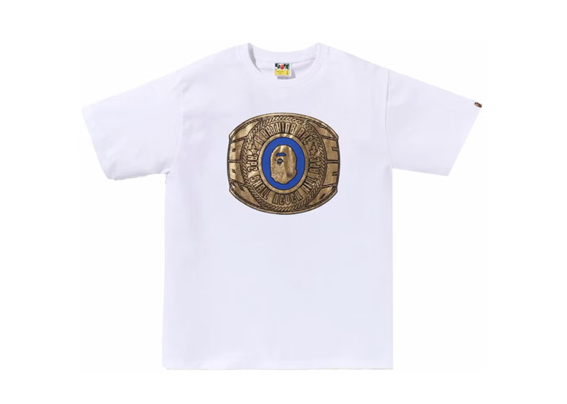 BAPE Foil Bape College Ring Tee