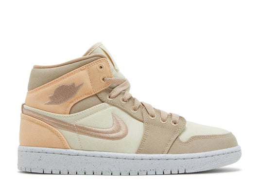 Wmns Air Jordan 1 Mid SE Muslin Canvas